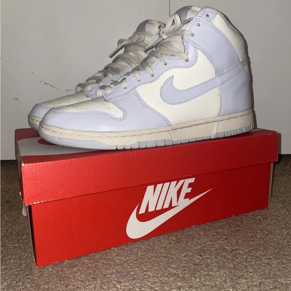 Pre-owned Nike Dunk High Football Grey Womens 12(W)/10.5(M) DB2179-107